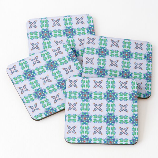Item preview, Geometrical fractal art of rectangles and fixtures of parallel structures and saturated colors 87 designed and sold by Shape-And-Color.
