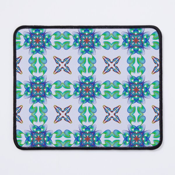 Item preview, Geometrical fractal art of rectangles and fixtures of parallel structures and saturated colors 87 designed and sold by Shape-And-Color.