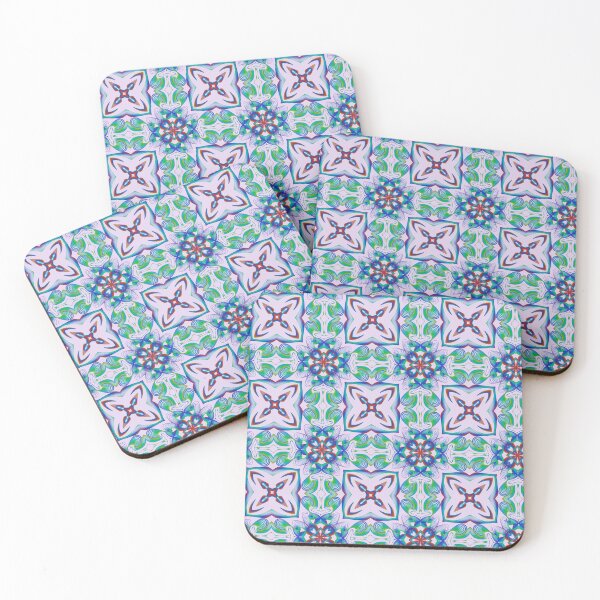 Item preview, Geometrical fractal art of rectangles and fixtures of parallel structures and saturated colors 90 designed and sold by Shape-And-Color.