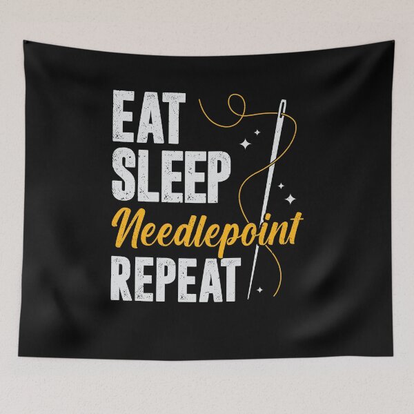 Item preview, Eat Sleep Needlepoint Repeat designed and sold by Marcid95.