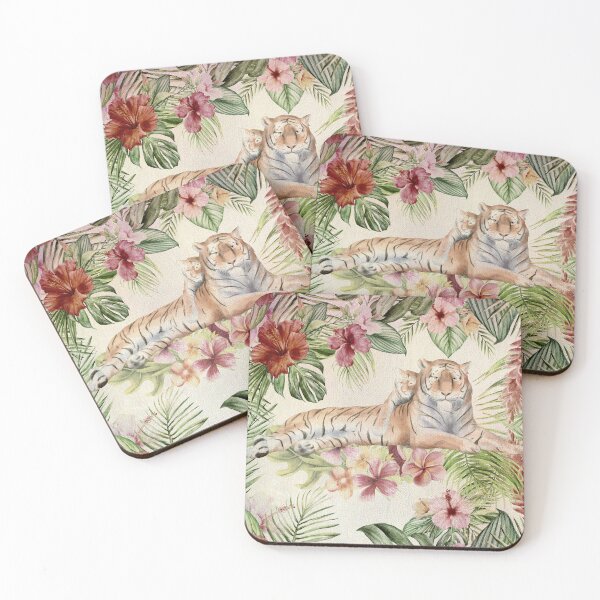 Item preview, Colorful Tigers in Jungle designed and sold by HappyLifeCreate.