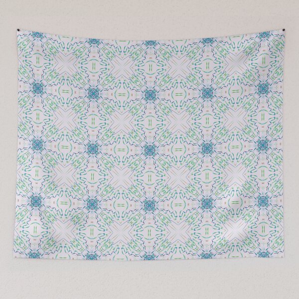 Item preview, Geometrical fractal art of rectangles and fixtures of parallel structures and saturated colors 92 designed and sold by Shape-And-Color.