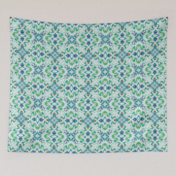 Item preview, Geometrical fractal art of rectangles and fixtures of parallel structures and saturated colors 94 designed and sold by Shape-And-Color.