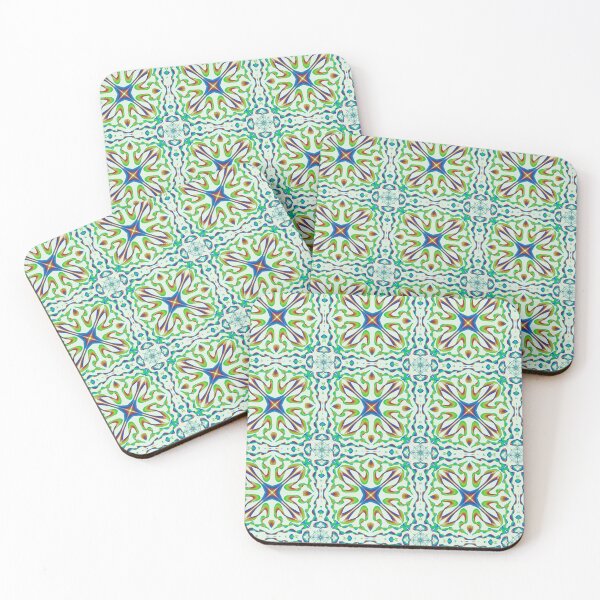 Item preview, Geometrical fractal art of rectangles and fixtures of parallel structures and saturated colors 96 designed and sold by Shape-And-Color.