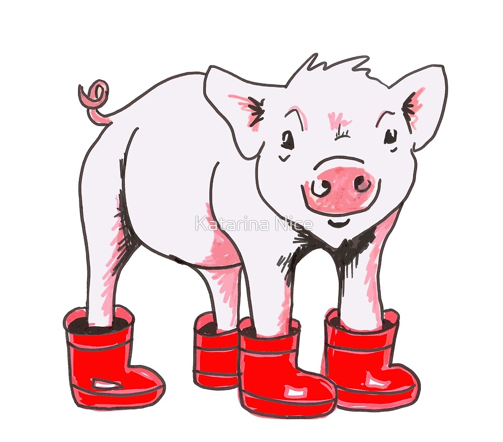 pig in wellies