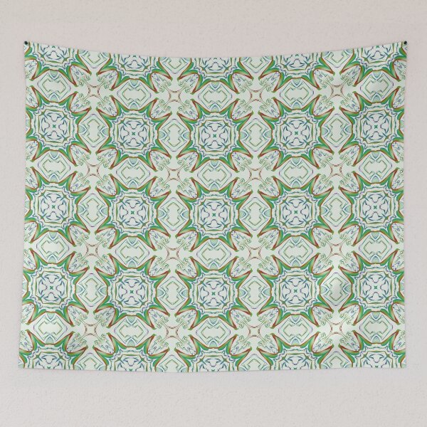 Item preview, Geometrical fractal art of rectangles and fixtures of parallel structures and saturated colors 100 designed and sold by Shape-And-Color.