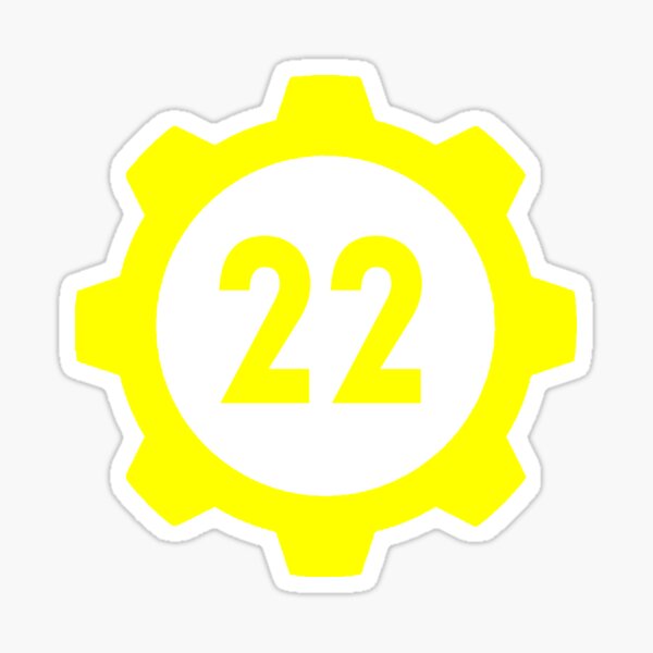 "Vault 22" Sticker for Sale by Corpsecutter | Redbubble