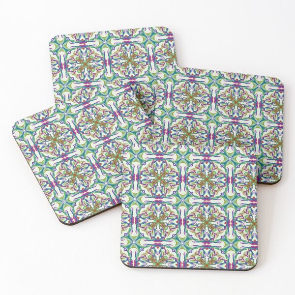 Item preview, Geometrical fractal art of rectangles and fixtures of parallel structures and saturated colors 101 designed and sold by Shape-And-Color.