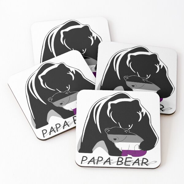 Aperçu de l'œuvre Fierté asexuée Papa ours créée et vendue par Bunny Loven.