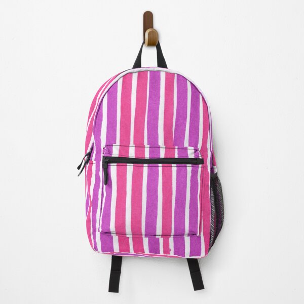 Item preview, Vertical pink striped pattern - pink watercolor stripes designed and sold by patterncrow.