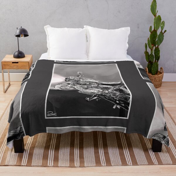Item preview, Motocicleta dibujada a mano, diseño en blanco y negro. designed and sold by dusso.