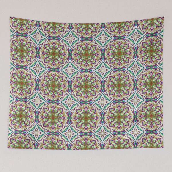 Item preview, Geometrical fractal art of rectangles and fixtures of parallel structures and saturated colors 103 designed and sold by Shape-And-Color.