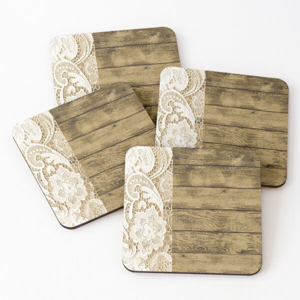 Item preview, Western Country Barn Wood and Lace  designed and sold by LEILA ART SPACE.