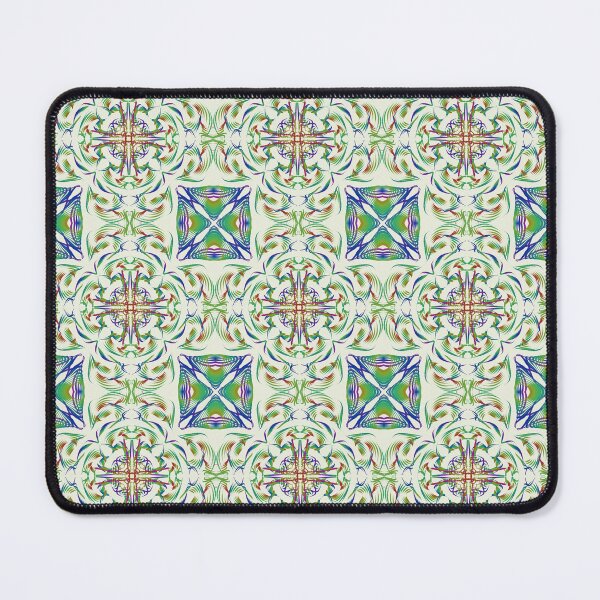 Item preview, Geometrical fractal art of rectangles and fixtures of parallel structures and saturated colors 104 designed and sold by Shape-And-Color.