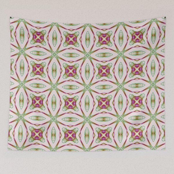 Item preview, Geometrical fractal art of rectangles and fixtures of parallel structures and saturated colors 108 designed and sold by Shape-And-Color.