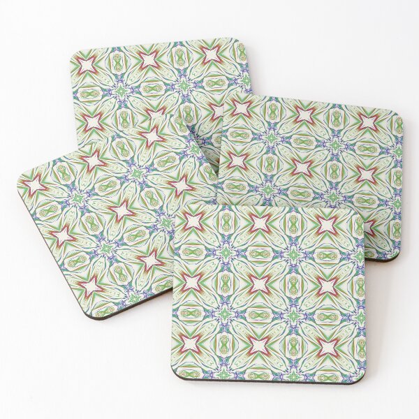 Item preview, Geometrical fractal art of rectangles and fixtures of parallel structures and saturated colors 110 designed and sold by Shape-And-Color.