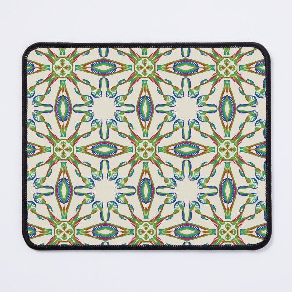 Item preview, Geometrical fractal art of rectangles and fixtures of parallel structures and saturated colors 113 designed and sold by Shape-And-Color.