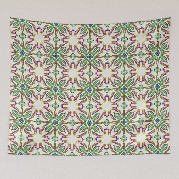 Item preview, Geometrical fractal art of rectangles and fixtures of parallel structures and saturated colors 114 designed and sold by Shape-And-Color.