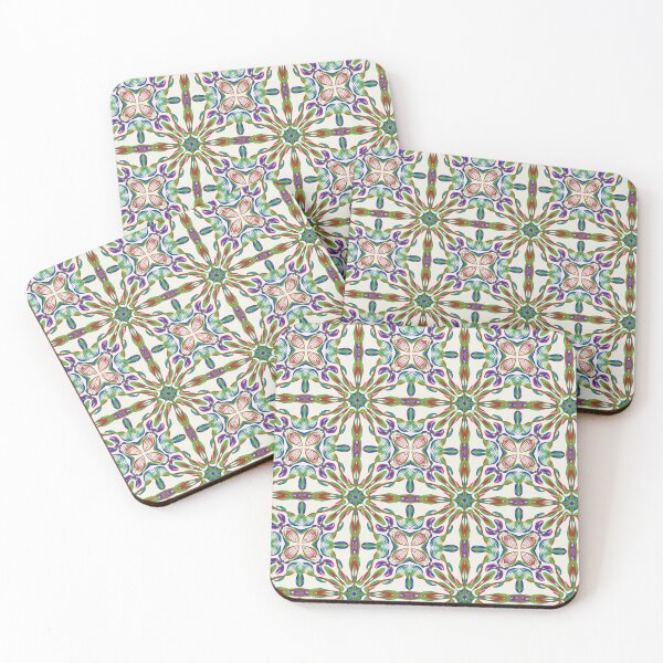 Item preview, Geometrical fractal art of rectangles and fixtures of parallel structures and saturated colors 115 designed and sold by Shape-And-Color.