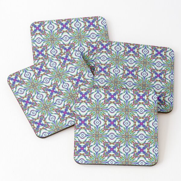 Item preview, Geometrical fractal art of rectangles and fixtures of parallel structures and saturated colors 116 designed and sold by Shape-And-Color.