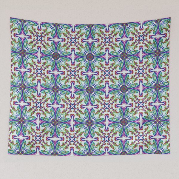 Item preview, Geometrical fractal art of rectangles and fixtures of parallel structures and saturated colors 117 designed and sold by Shape-And-Color.