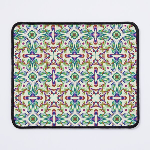 Item preview, Geometrical fractal art of rectangles and fixtures of parallel structures and saturated colors 120 designed and sold by Shape-And-Color.