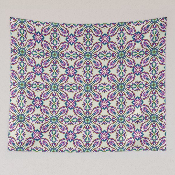 Item preview, Geometrical fractal art of rectangles and fixtures of parallel structures and saturated colors 119 designed and sold by Shape-And-Color.