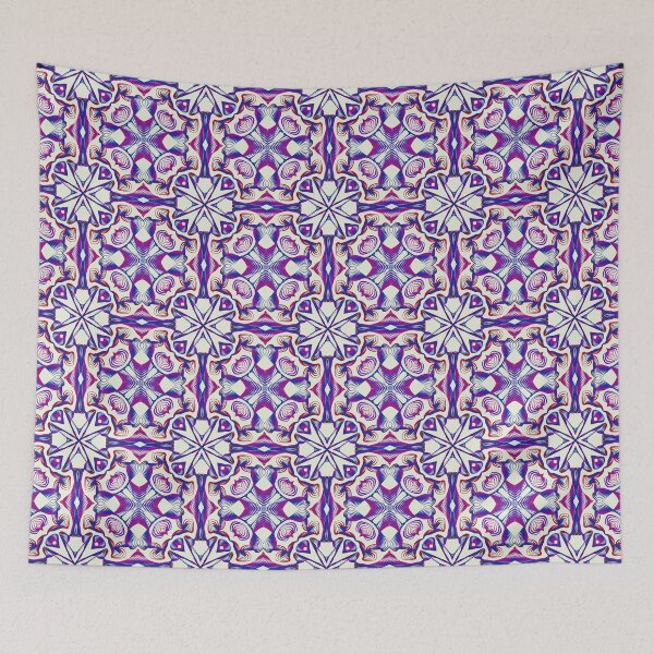 Item preview, Geometrical fractal art of rectangles and fixtures of parallel structures and saturated colors 124 designed and sold by Shape-And-Color.