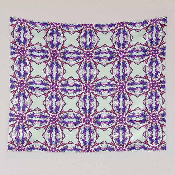 Item preview, Geometrical fractal art of rectangles and fixtures of parallel structures and saturated colors 129 designed and sold by Shape-And-Color.