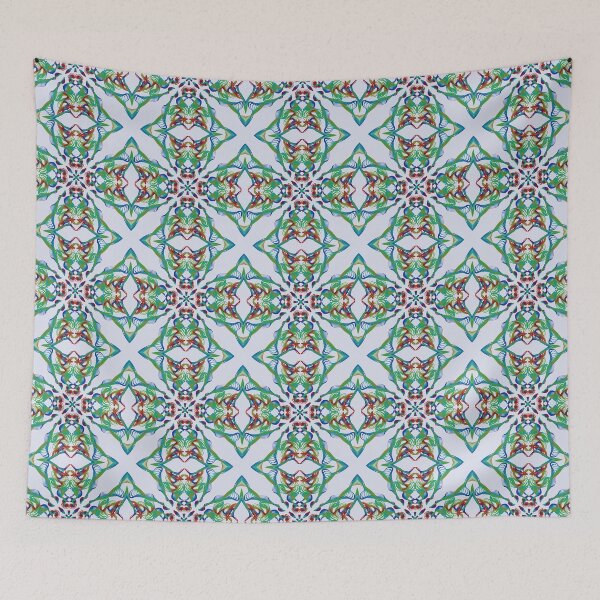 Item preview, Geometrical fractal art of rectangles and fixtures of parallel structures and saturated colors 135 designed and sold by Shape-And-Color.