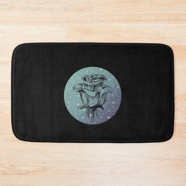 Item preview, Green Glitter Black LIne Rose designed and sold by HappyLifeCreate.