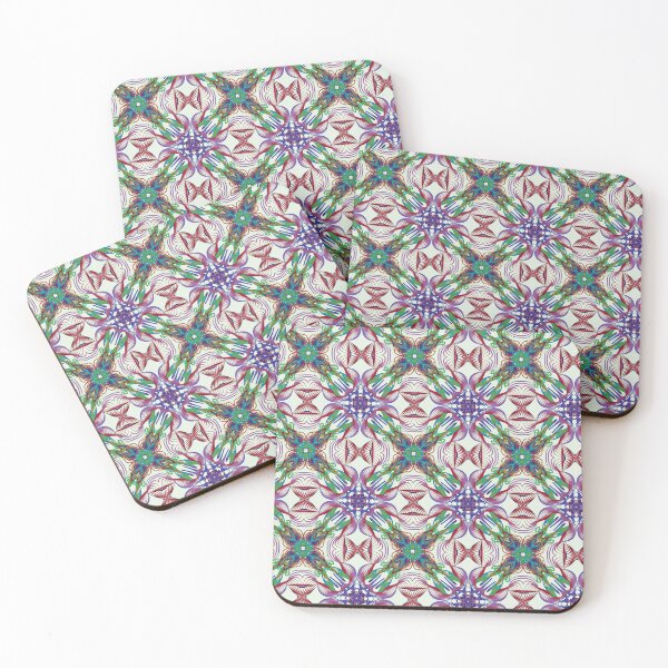 Item preview, Geometrical fractal art of rectangles and fixtures of parallel structures and saturated colors 137 designed and sold by Shape-And-Color.