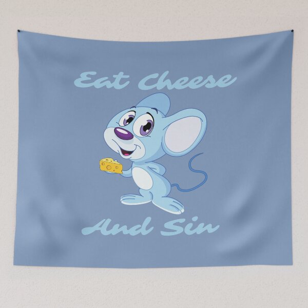 Item preview, Eat Cheese and Sin designed and sold by CrossThunder.