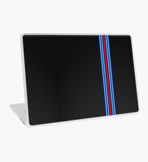 Carbon racing stripes Laptop Skin