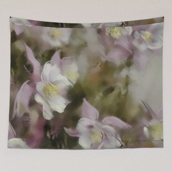 Item preview, Sabrina Farmer Art - Pink Columbine - Mountain Flowers designed and sold by sabrinart42.