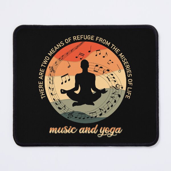 Item preview, Deep yoga and music life quote vintage - Meditation soul music quotes for yoga and music lovers designed and sold by Alice-Elgawi.