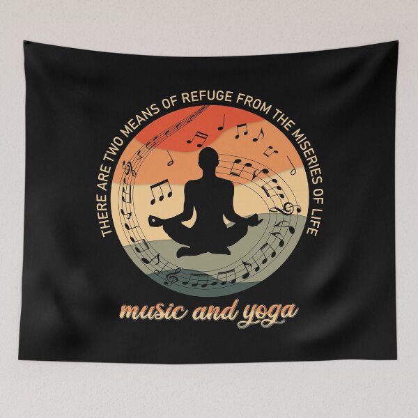Item preview, Deep yoga and music life quote vintage - Meditation soul music quotes for yoga and music lovers  designed and sold by Alice-Elgawi.