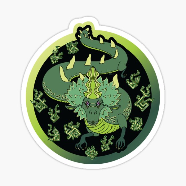Qing Dynasty Electric Dragon Sticker