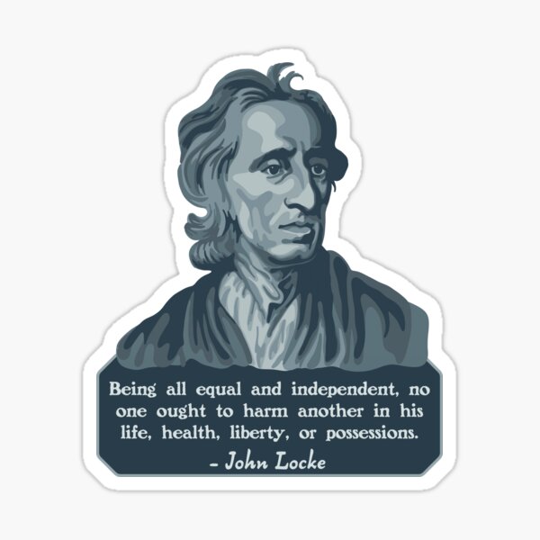 Item preview, John Locke Portrait and Quote designed and sold by Unhinged Heather.