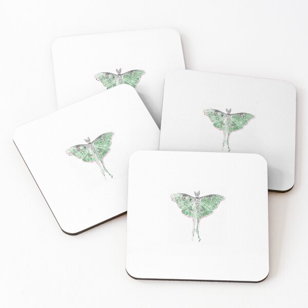 Item preview, Green comet moth  designed and sold by artistara.