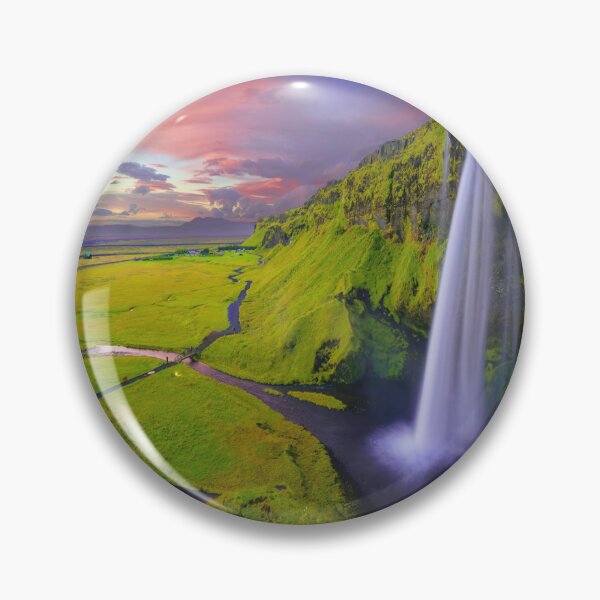 Item preview, Beautiful Scenic Waterfall Photography - Cloudy Sky designed and sold by Tjokko-chan.