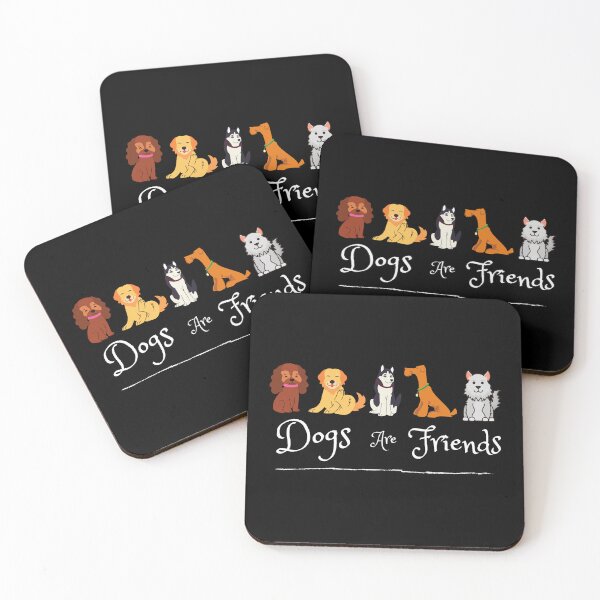 Item preview, Dogs Are Friends designed and sold by CheesyPetDesign.