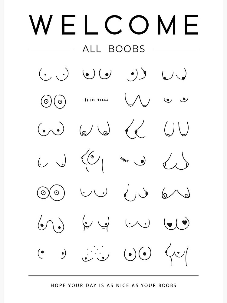 Boob Chart Art Print
