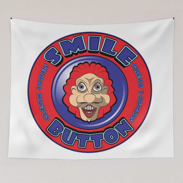 Item preview, SMILE BUTTON - RED designed and sold by MontanaJack.