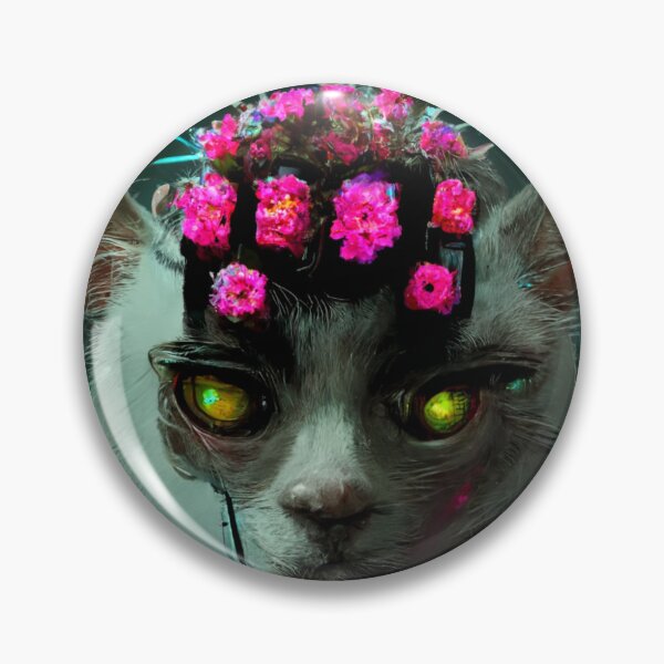 Item preview, Flower Crown Cyber Cat V2 designed and sold by thelofidragon.