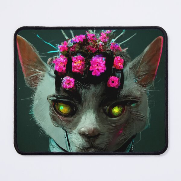 Item preview, Flower Crown Cyber Cat V2 designed and sold by thelofidragon.
