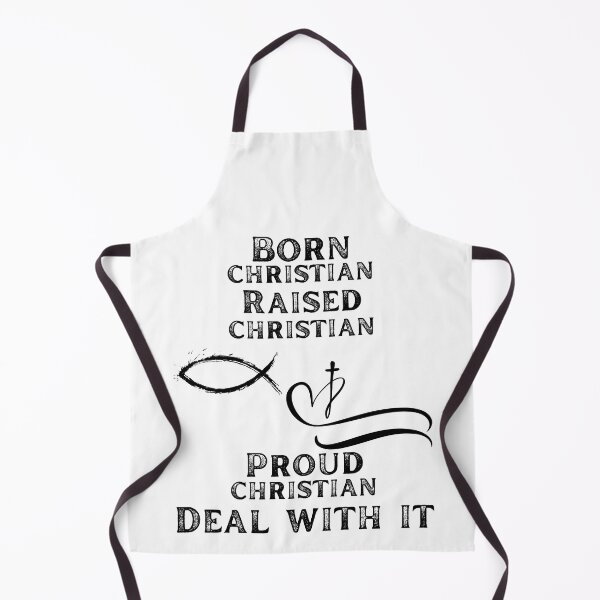 Item preview, Born christian raised christian proud christian deal with it designed and sold by movie-popcorn.