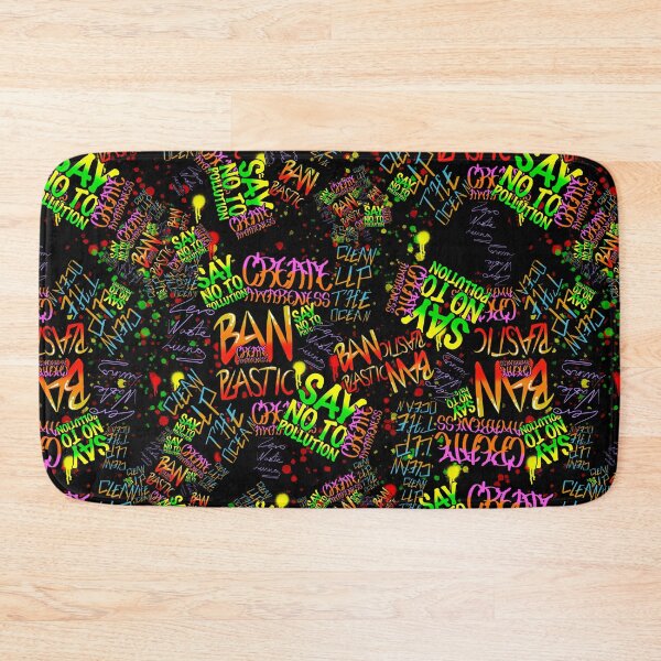 Item preview, ban single use plastic designed and sold by CyrilsDesigns.