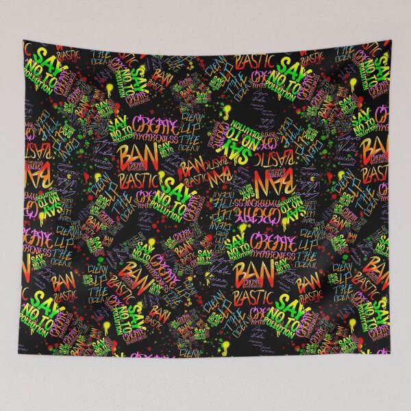 Item preview, ban single use plastic designed and sold by CyrilsDesigns.