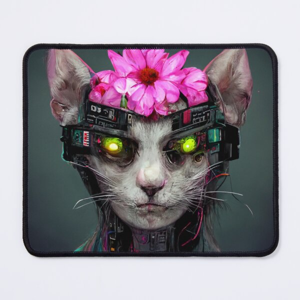 Item preview, Flower Crown Cyber Cat V3 designed and sold by thelofidragon.